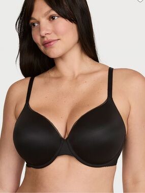 Victoria's Secret Lightly Padded T Shirt Bra Black 36B Body By Victoria